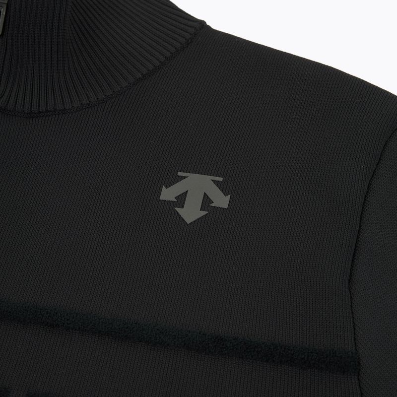 Sweater Descente Half Zip Logo black 3