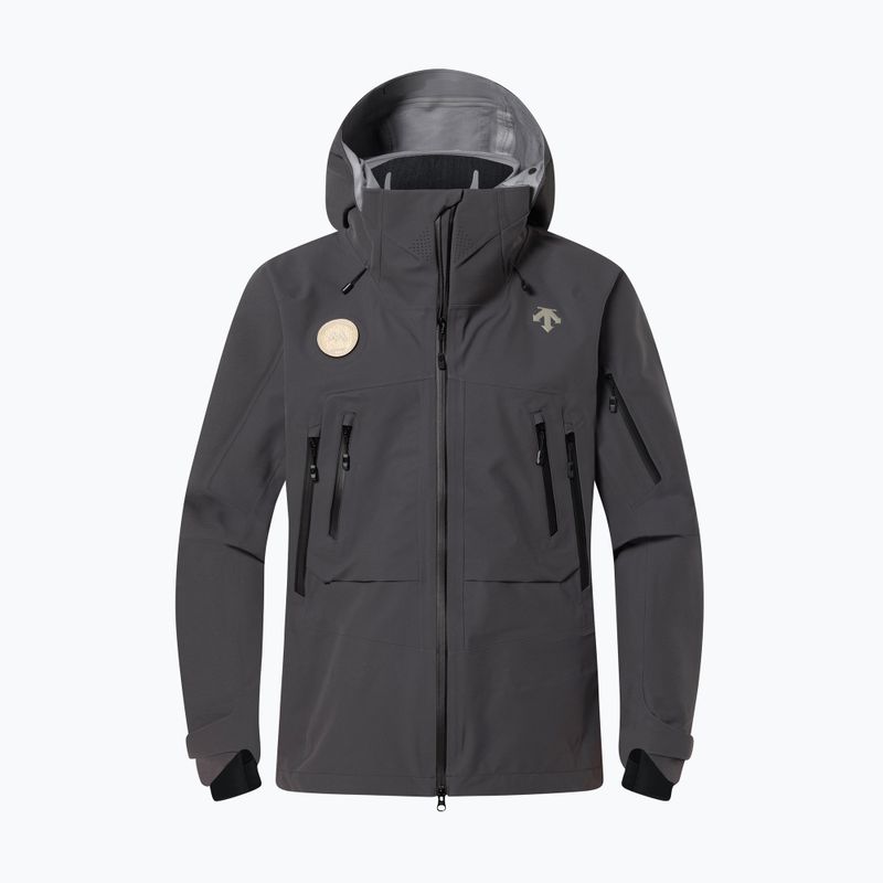 Men's ski jacket Descente Swiss 3L Hard Shell dark grak