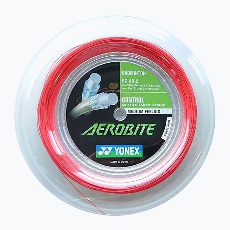 Badminton string YONEX BG AEROBITE Set 10 m red 2