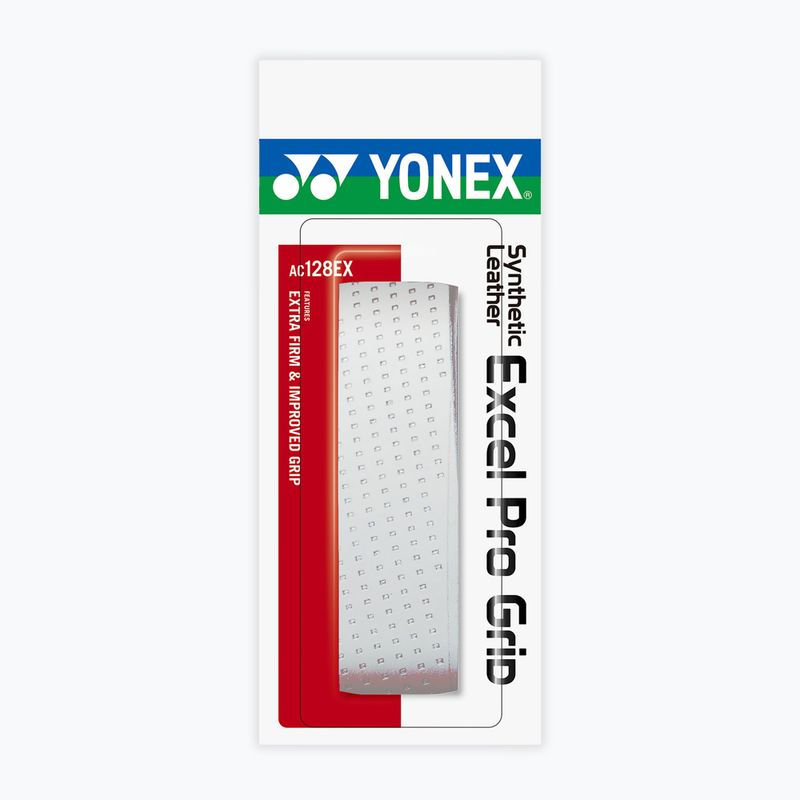 Grip tape for badminton rackets YONEX AC 128 white 3