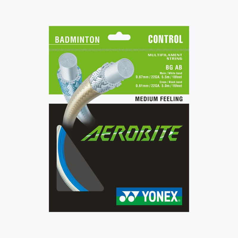 Badminton string YONEX BG AEROBITE Set 10 m blue