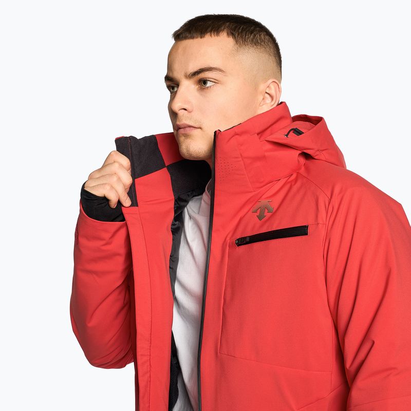 Men's ski jacket Descente Nick electric red 4