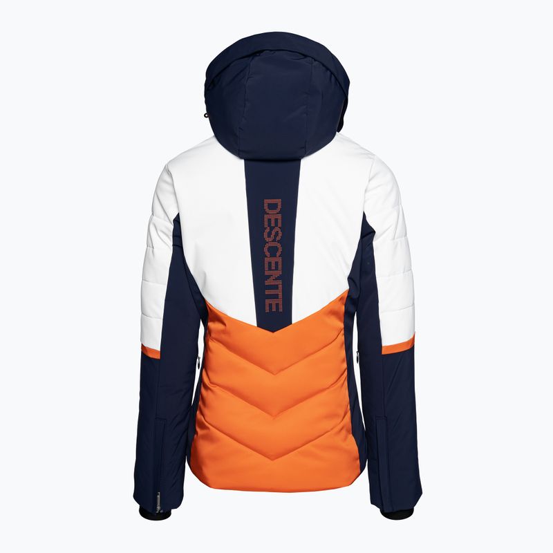 Women's ski jacket Descente Iris mandarin orange 7