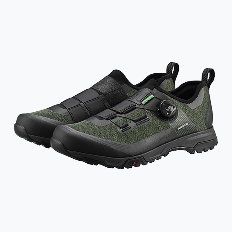 Men's platform cycling shoes Shimano SH-ET701 green 2