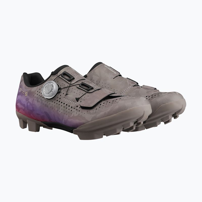 Women's gravel shoes Shimano SH-RX600 gray/purple 3