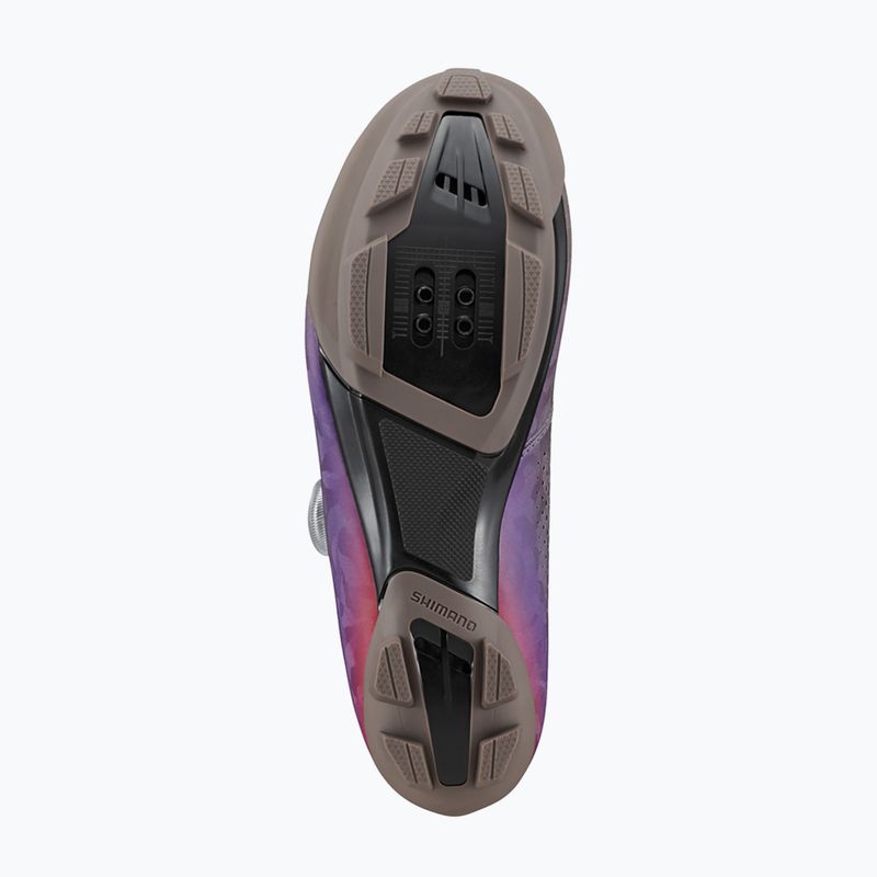 Women's gravel shoes Shimano SH-RX600 gray/purple 6
