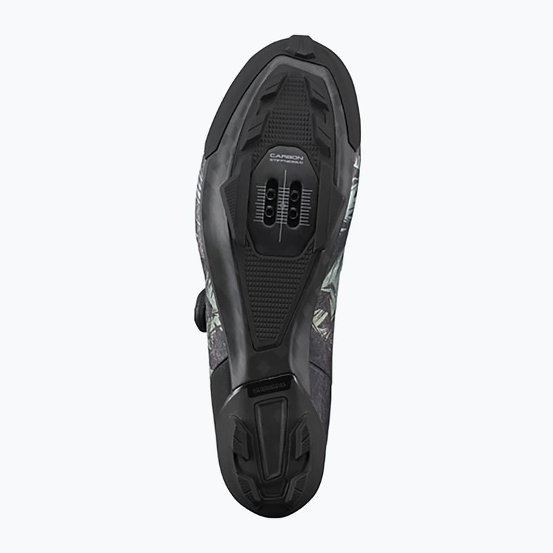 Shimano SH-RX801 men's gravel shoes tropical leaves 4
