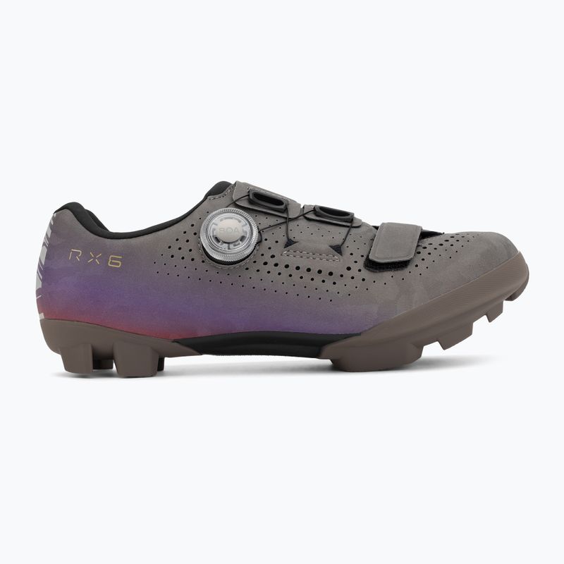 Women's gravel shoes Shimano SH-RX600 gray/purple 2