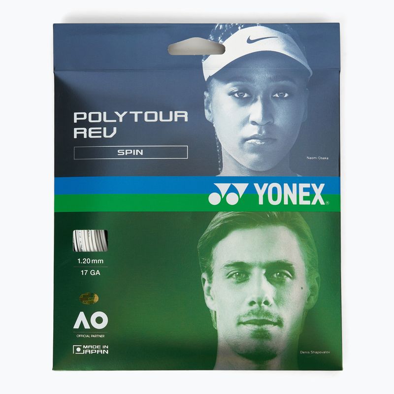 YONEX Poly Tour Rev 120 Set 12 m white NT120PRS1W string