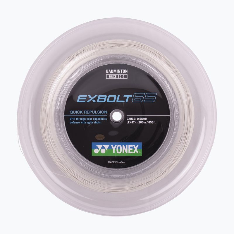 Badminton string YONEX Exbolt 65 Set 10 m white
