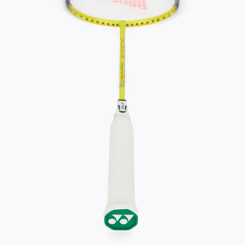 Badminton racket YONEX Nanoflare 002 Clear 2025 white/yellow 3