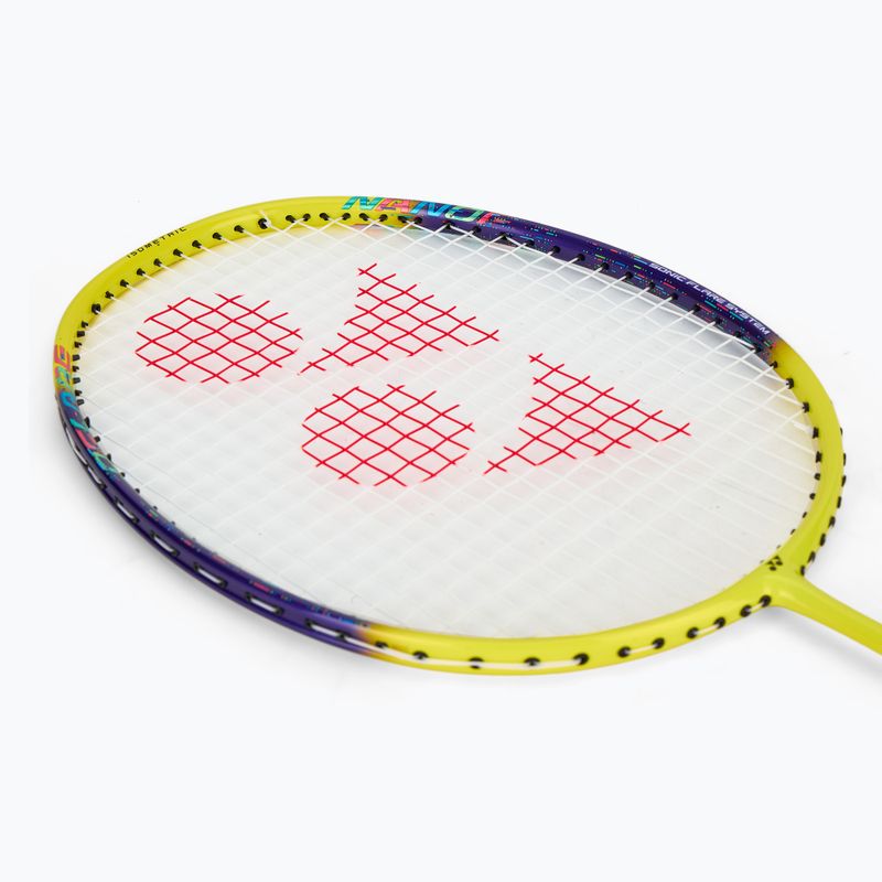 Badminton racket YONEX Nanoflare 002 Clear 2025 white/yellow 5
