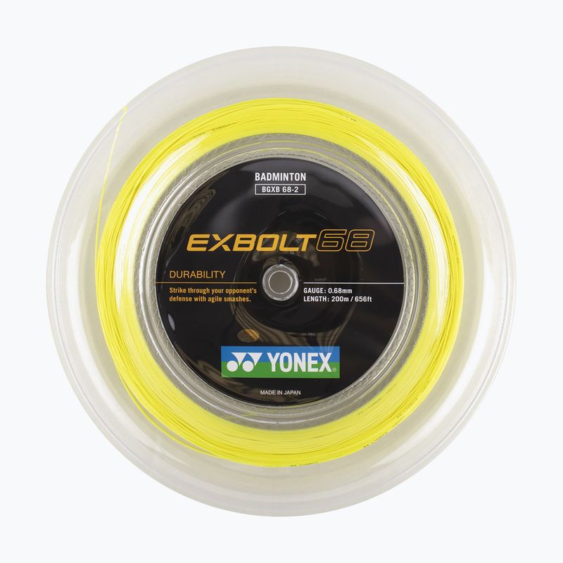 Badminton string YONEX Exbolt 68 Set 10 m yellow