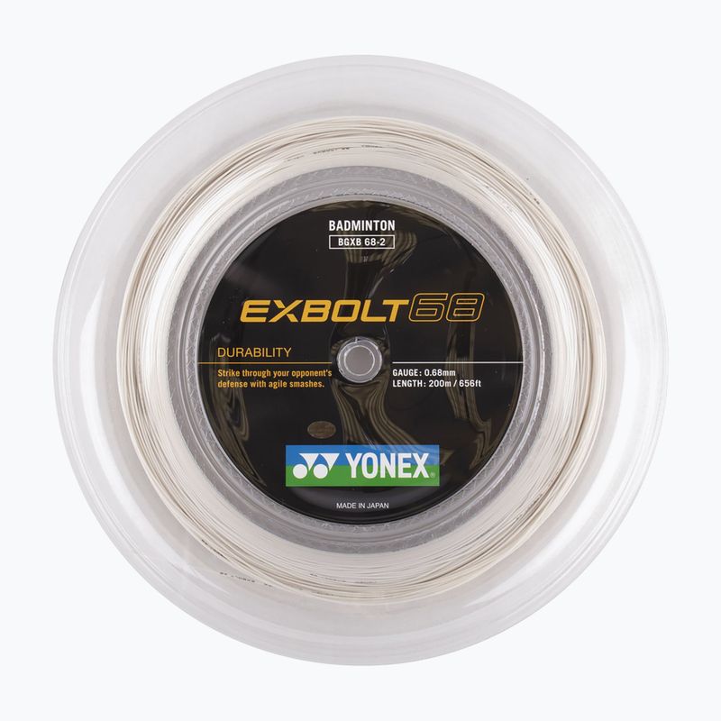 Badminton string YONEX Exbolt 68 Set 10 m white