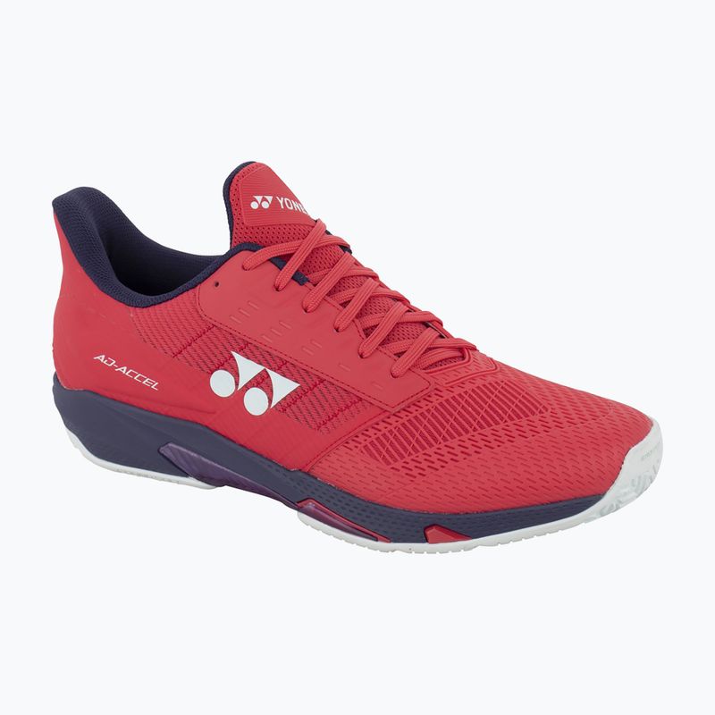 Men's tennis shoes YONEX Power Cushion Ad-Accel sunsed red