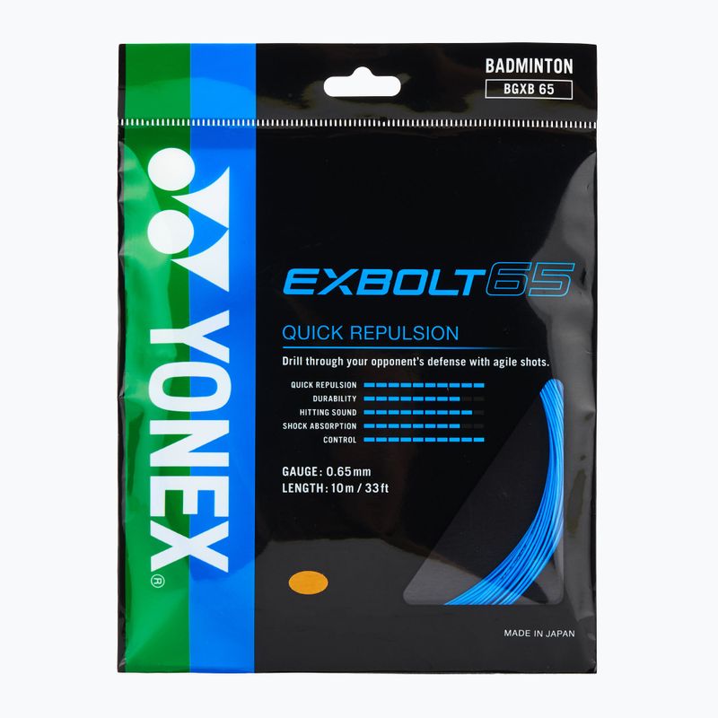Badminton string YONEX Exbolt 65 Set 10 m blue