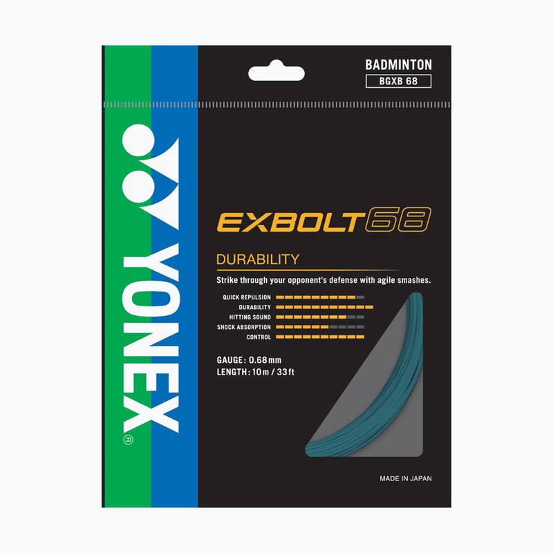 Badminton string YONEX Exbolt 68 Set 10 m turquoise 2