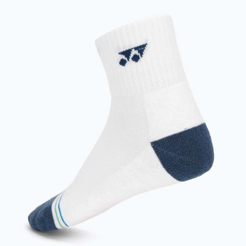 Socks YONEX 19236 Quarter 3 pairs navy/white/green 5