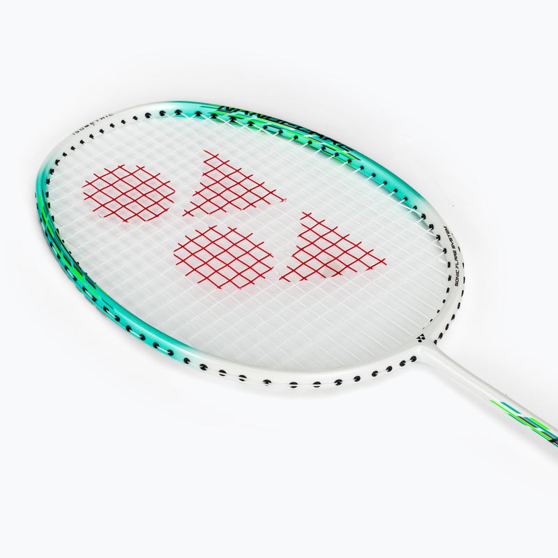 Badminton racket YONEX Nanoflare 001 Feel 2025 white/ mint 5