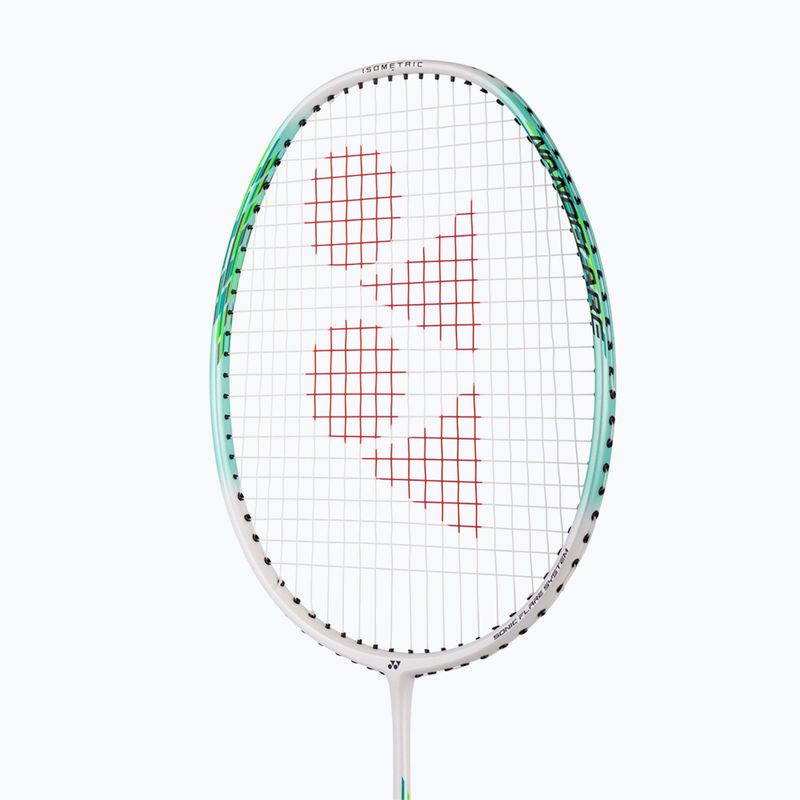 Badminton racket YONEX Nanoflare 001 Feel 2025 white/ mint 3