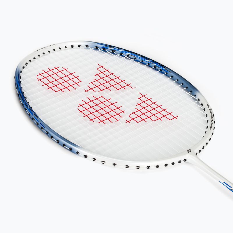 Badminton racket YONEX Nanoflare 001 Clear 2025 white/ sax 5