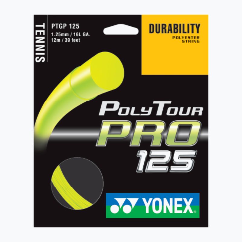 Tennis string YONEX Poly Tour Pro 125 LE Set yellow 3