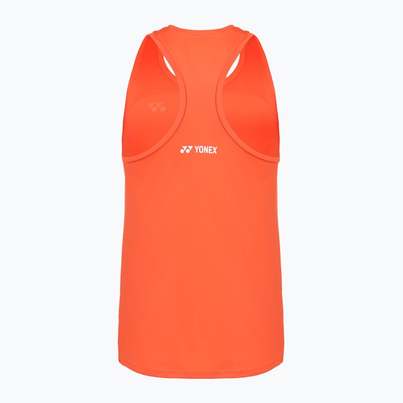 Women's tennis shirt YONEX 16853 Practice Tank In cyber orange 2