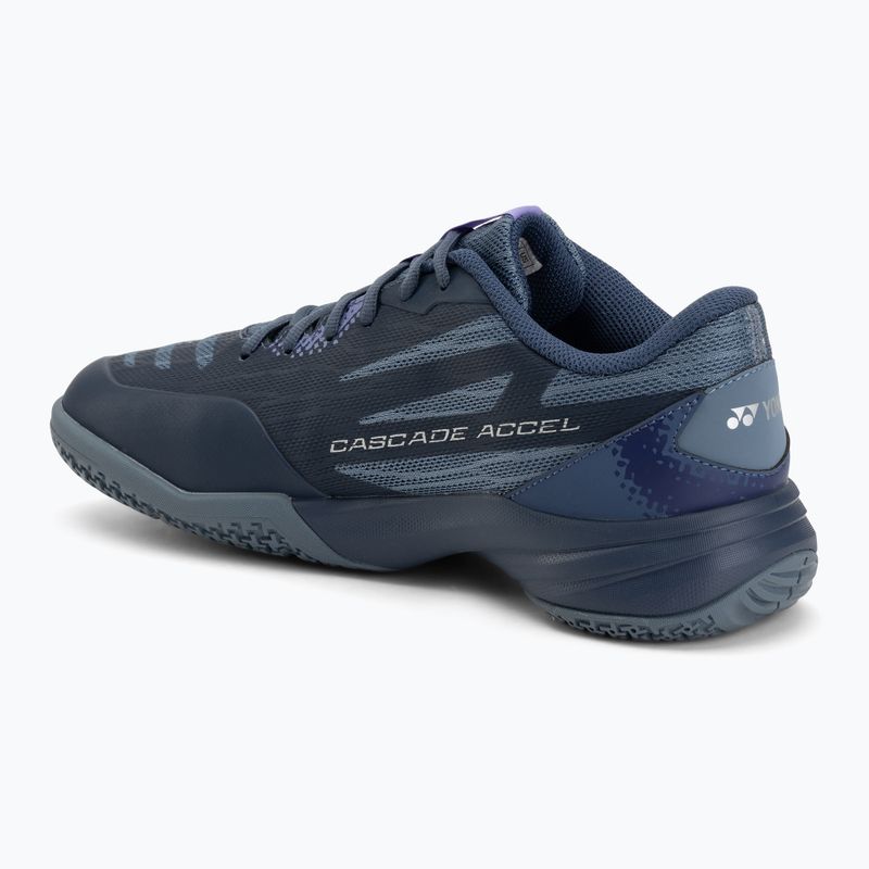 Women's badminton shoes YONEX Cascade Accel 2 Wide purple 3