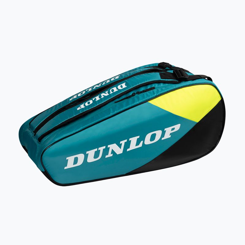 Tennis bag Dunlop SX-Club 10Rkt teal/black/yellow 2