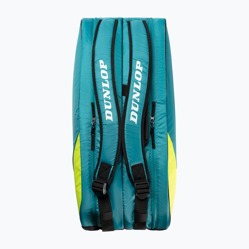 Tennis bag Dunlop SX-Club 10Rkt teal/black/yellow 3