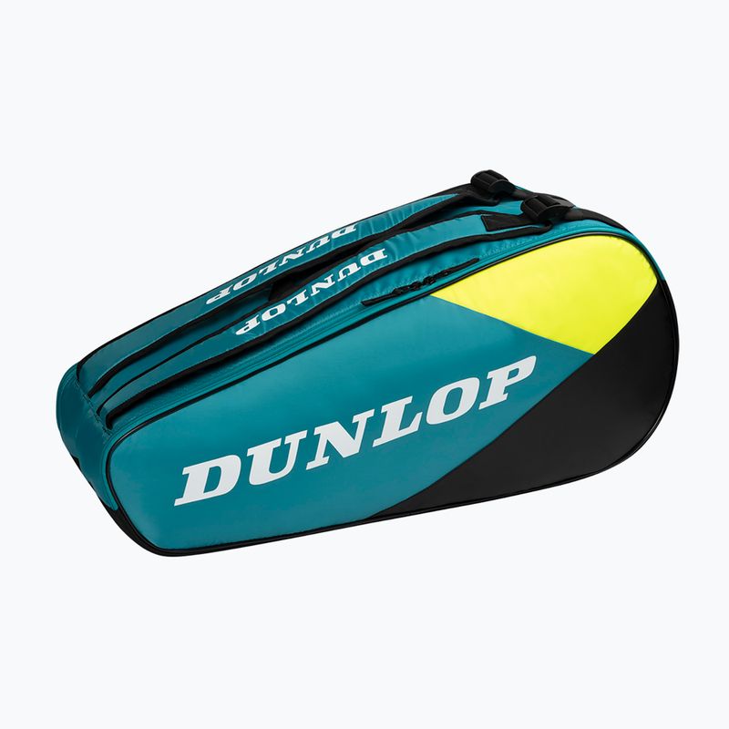 Dunlop tennis bag SX-Club 6 RKT teal/black/yellow 2