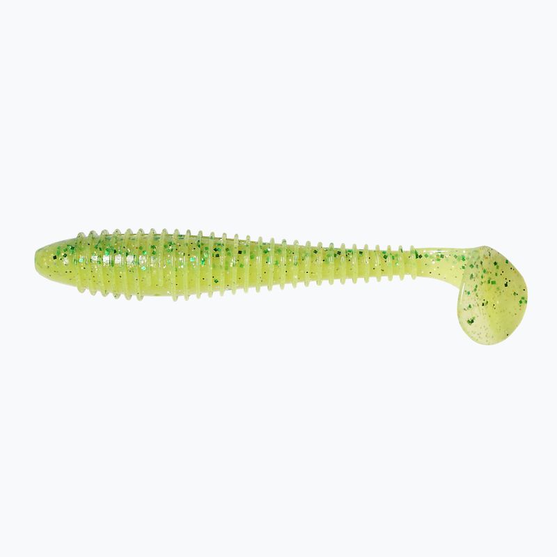 Keitech Swing Impact Fat 6 piece chartreuse lime shad rubber lure 4560262636325