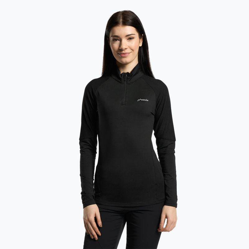 Phenix Twin Peaks women's ski sweatshirt black ESW22LS50