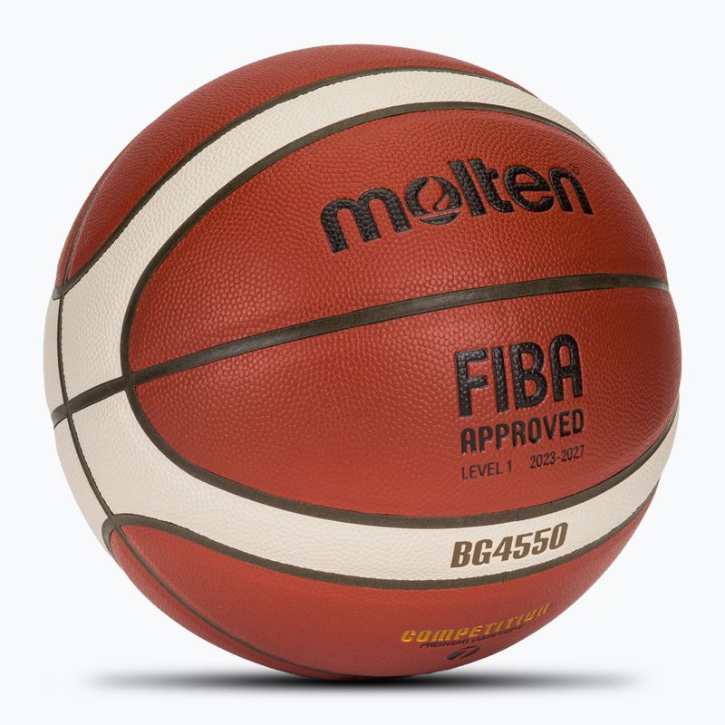 Basketball Molten B7G4550 FIBA brown size 7 2