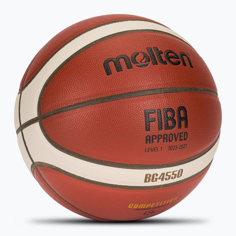 Basketball Molten B6G4550 FIBA brown size 6 2