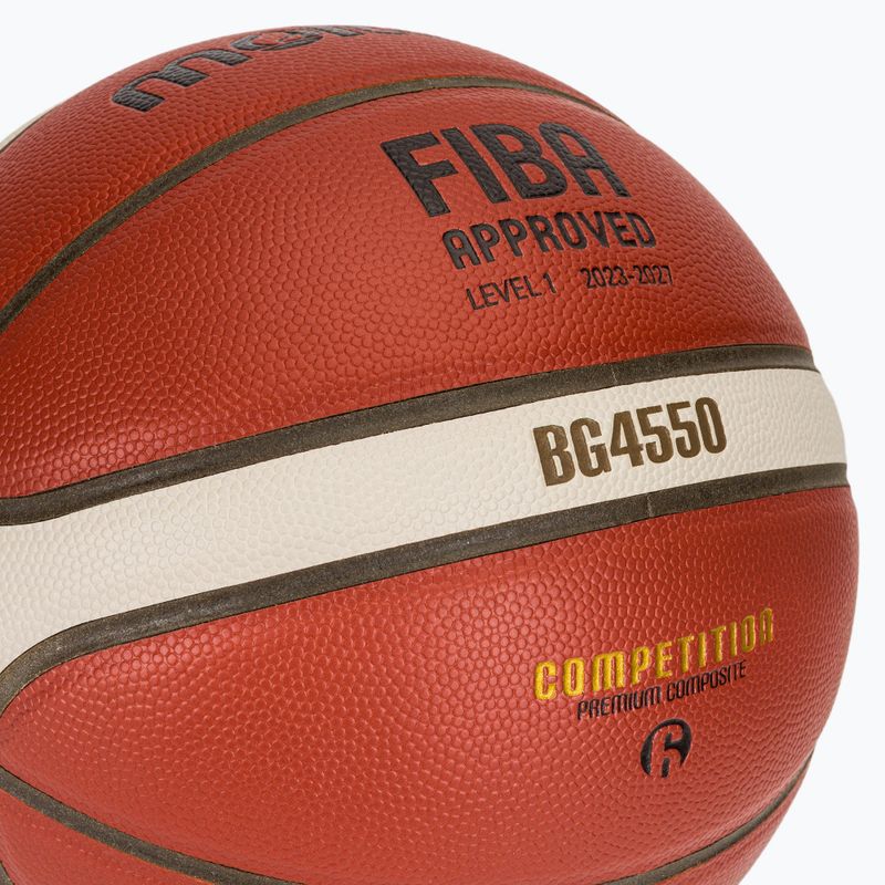 Basketball Molten B6G4550 FIBA brown size 6 3
