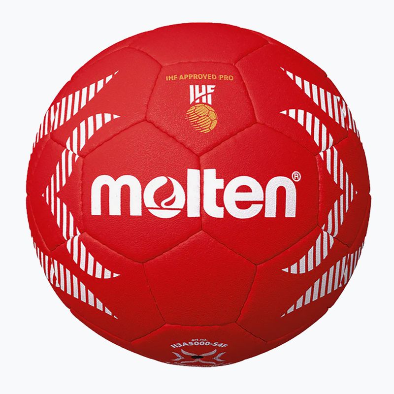Handball Molten H3A5000-S4F IHF OFFICIAL BALL PARIS 2024 red size 3 2