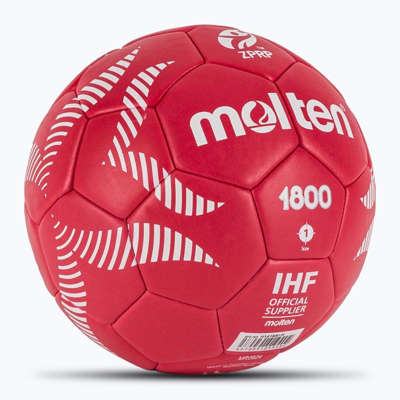 Handball Molten H1A1800-PL red size 1 2