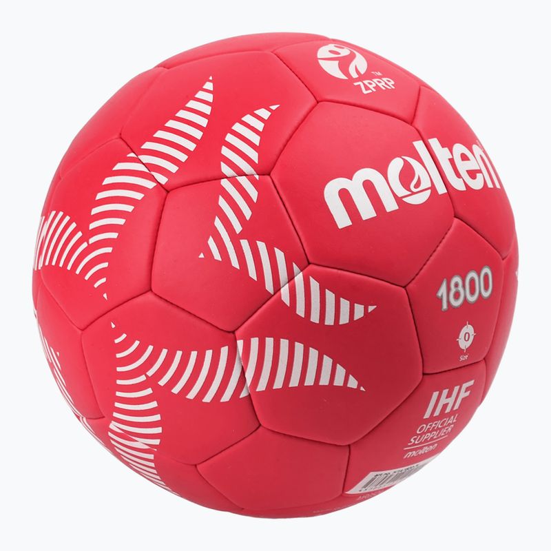 Handball Molten H0A1800-PL red size 0 2