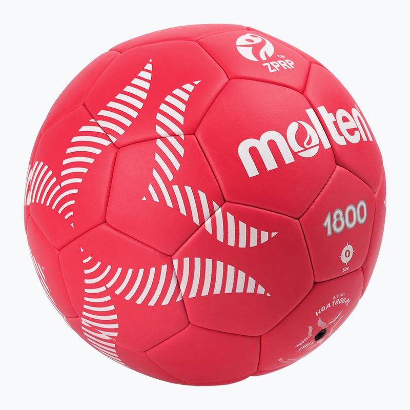 Handball Molten H0A1800-PL red size 0 4