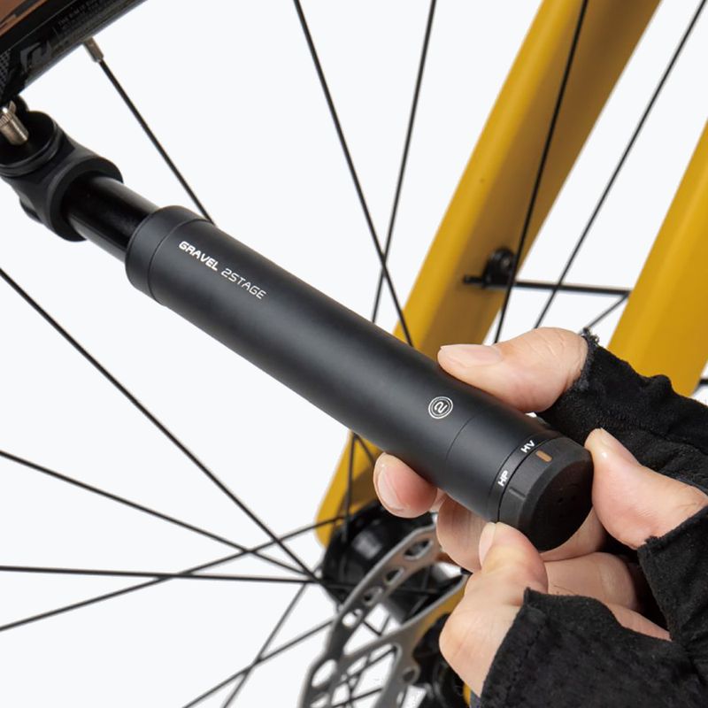 Topeak Gravel 2Stage bicycle pump black T-TGV-2STG 2