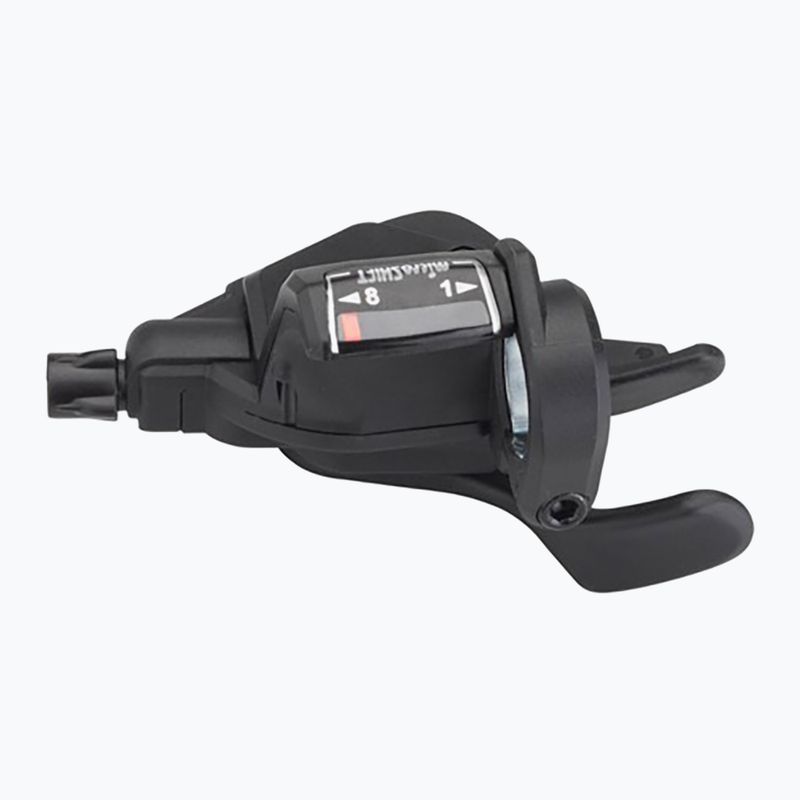 Derailleur shifters with optical indicator right + left microSHIFT Mezzo TS39 2x8 Thumb Tap 2
