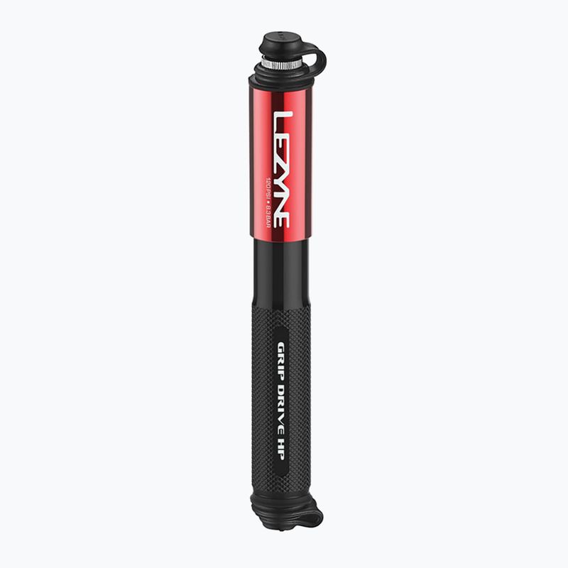 Lezyne Grip Drive HP S ABS FLEX 120psi red bicycle pump