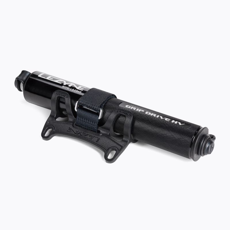 Lezyne GRIP DRIVE HV S ABS FLEX 90psi bicycle pump black LZN-1-MP-GRIPHV-V1S04