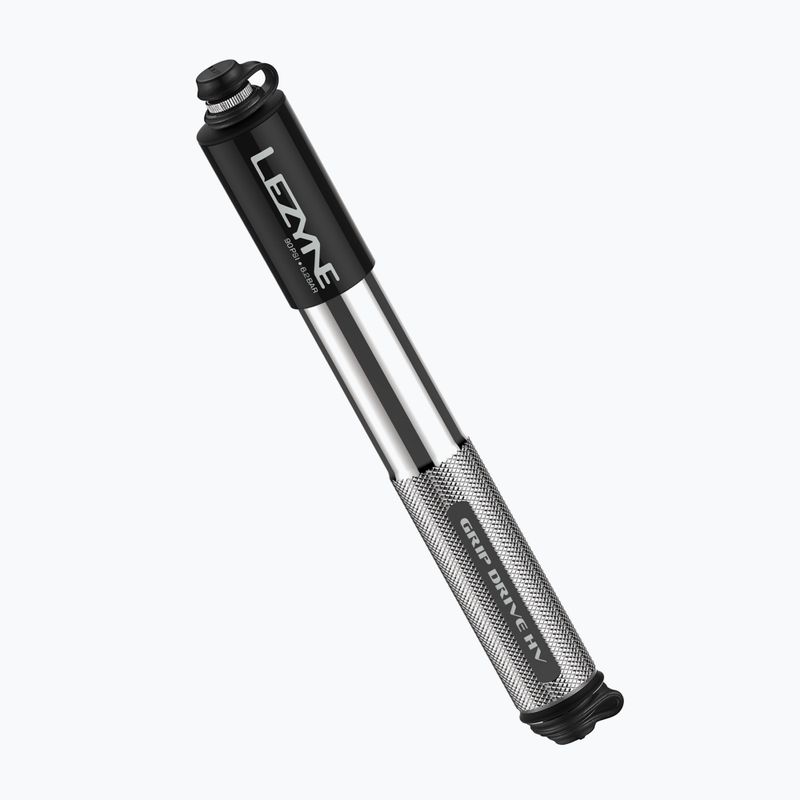 Lezyne GRIP DRIVE HV M ABS FLEX 90psi silver bicycle pump LZN-1-MP-GRIPHV-V1M06 5