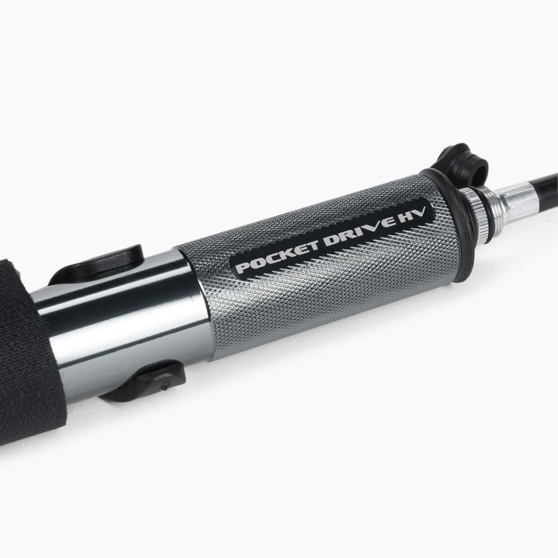Lezyne Pocket Drive Hv Abs Flex Hose bicycle pump black LZN-1-MP-PKDRHV-V119 3