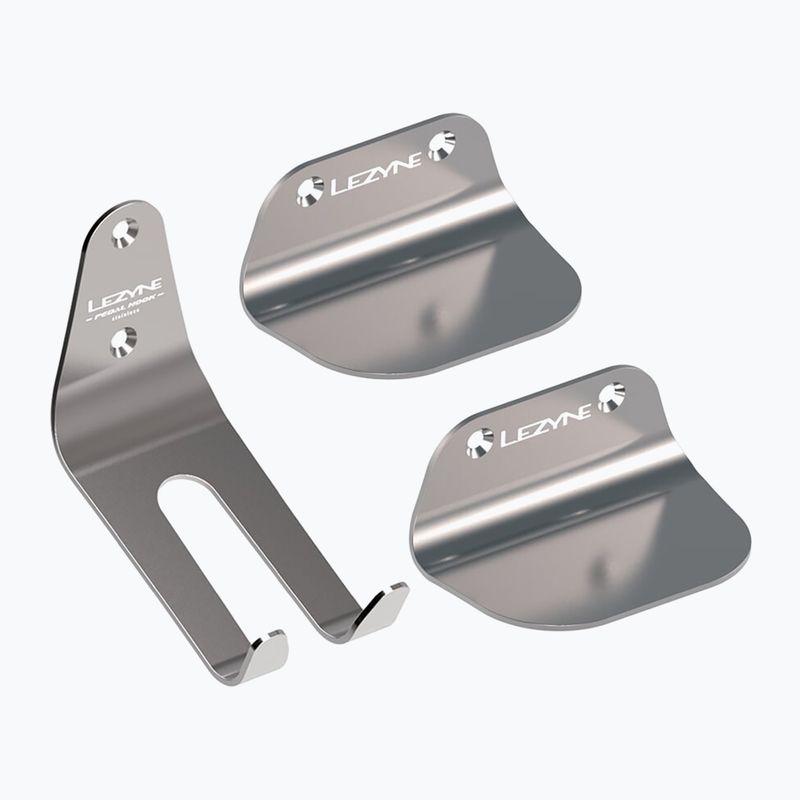 Lezyne Stainless Pedal Hook silver bicycle wall hanger