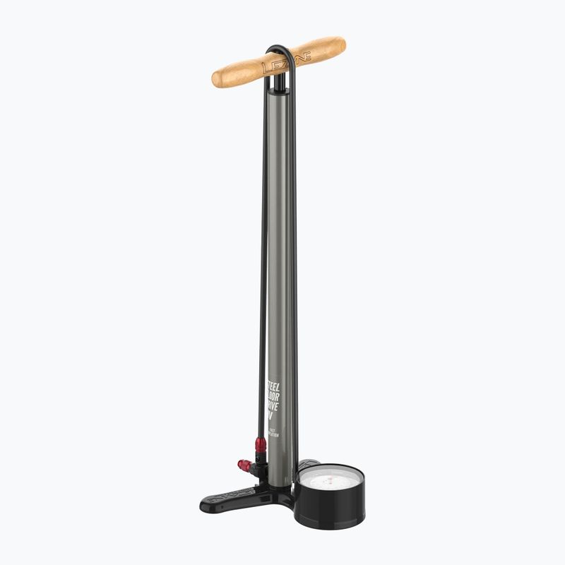 Lezyne Steel HV Floor Drive 3.5 100psi flat black bicycle pump 2