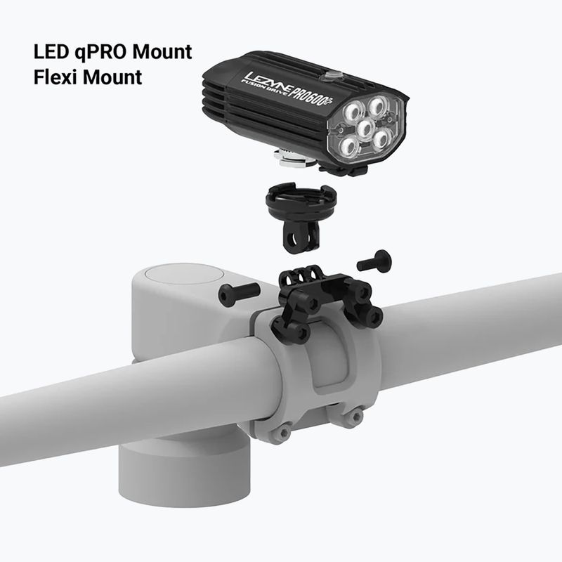 Bike mount Lezyne Flexi Stem Mount satin black 7