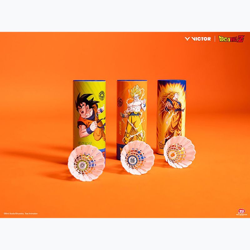 VICTOR Dragon Ball Z Synthetic badminton shuttlecocks 3 pcs sodalite blue 2